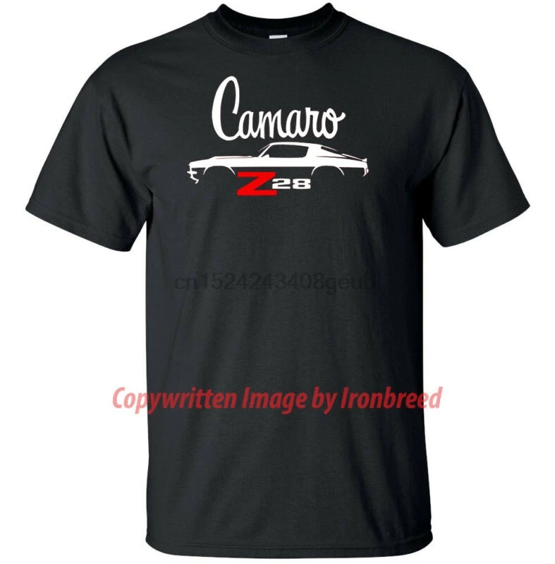 

1970 1971 1972 1973 Camaro Z28 T-Shirt SS Muscle Car Silhouette 70 71 72 73