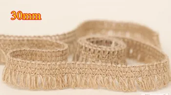 

23mm x10m Rustic Braided Hessian Jute Ribbon burlap Trims Edging gimp Tape Craft Zakka macrame free shipping HOT