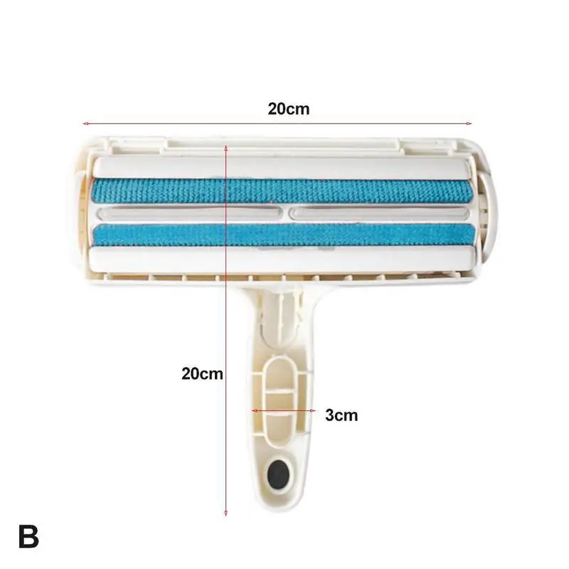 1 шт. 2Way устройство для удаления шерсти домашних животных ролик удаление собачья кошачья шерсть из мебели самоочищающее устройство для удаления шерсти домашних животных один с ручным управлением - Цвет: Blue