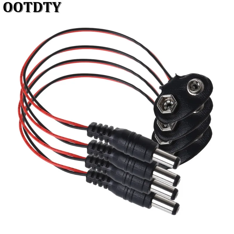 3 X PP3 9v Batería Clip/Snap a DC 2.1mm X 5.5mm Conector Jack 3 X PP3 9v Batería Clip/Snap a DC 2.1mm X 5.5mm Conector Jack