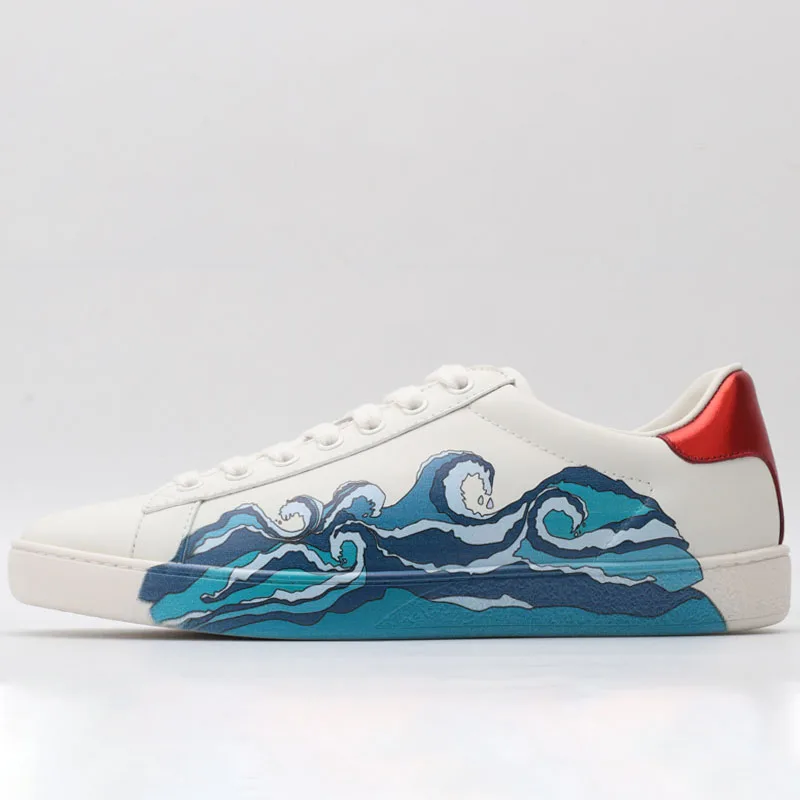 

Casual Fashion Men Skateboarding Shoes Genuine Leather White Sport Shoes For Women Top Quality Ladies Sneakers Man Luxury Brand