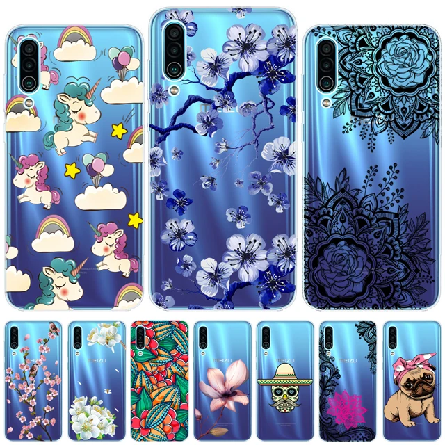 

For Meizu 16Xs Case Cover Soft Silicone Colorful Printing Protector Case Fundas Phone Back Cover For Meizu 16Xs 16 Xs Case Capas