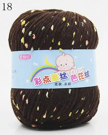 High Quality Baby Cotton Cashmere Yarn For Hand Knitting Crochet Worsted Wool Thread Colorful Eco-dyed Needlework 22