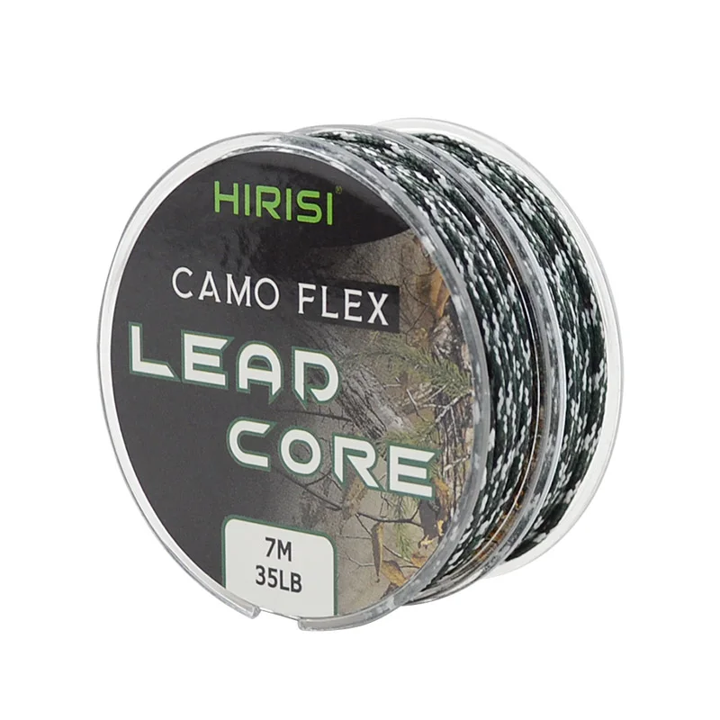 35LB 7 М Карп рыболовные снасти Leadcore плетеная линия для рыболовный агрегат для ловли карпа 3 цвета плетеная свинцовая линия - Color: Camo Green