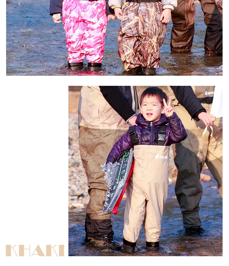 NEYGU Детские болотные, водонепроницаемые вентилируемые каноэ брюки с ботинками для каякинга, Flatwate, парусный спорт, гребля