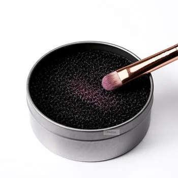 

1pc Round Makeup Brush Clean box eyeshadow Color Powder Blush cleaner Sponge Switch brushes Remover From Tools