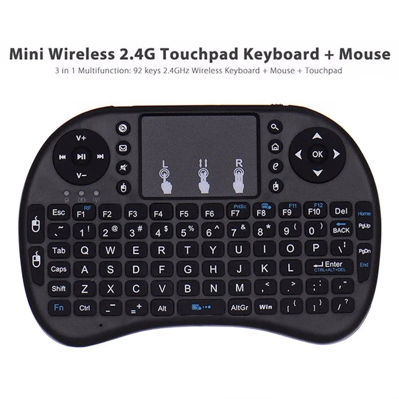 font b Mini b font 2 4GHz Wireless Keyboard Air Mouse Touchpad for font b