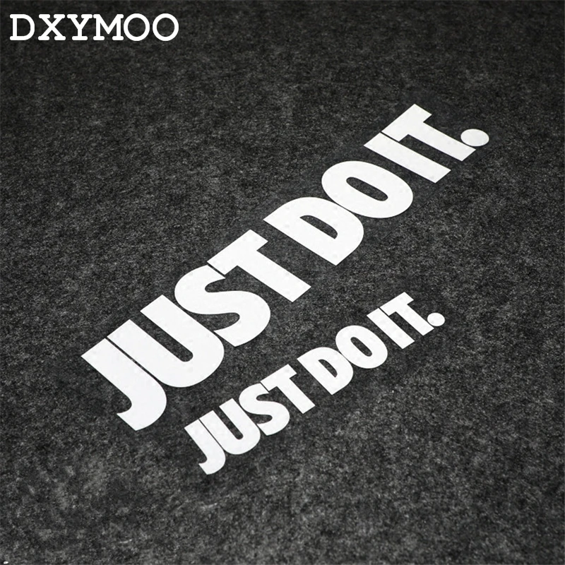 

Sports Letters JUST DO IT Car Stickers Reflective Auto Window Whole Body Motorcycle Vinyl Decals