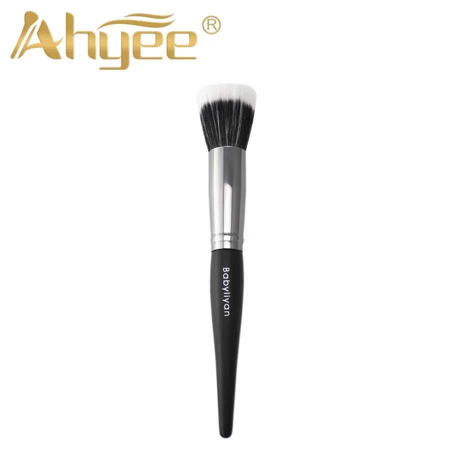 

it is Heavenly Luxe Flat Radiance Creme Brush Black and White Flat Top Buffing Foundation Brush high quality face makeup tool