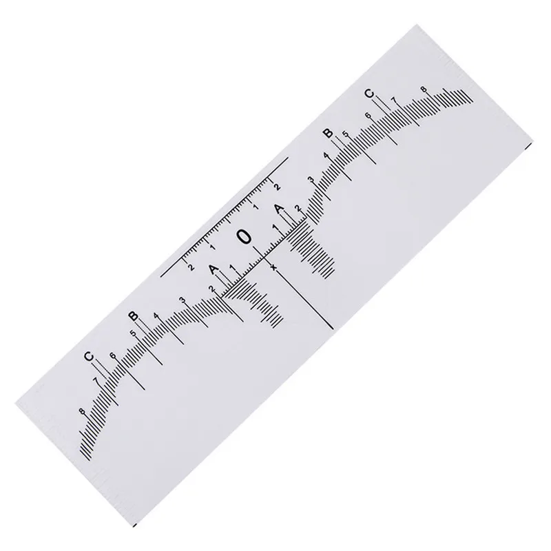 10pcs reusable semi permanent eyebrow ruler eye brow