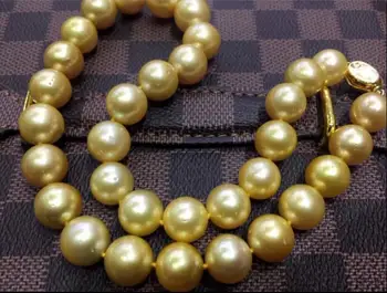 

hot Huge 11-12 mm round pearl necklace 18inch 36"