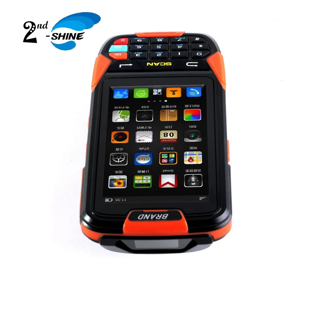 IP65 Rugged Wireless Handheld Barcode Scanner Android PDA support 2D