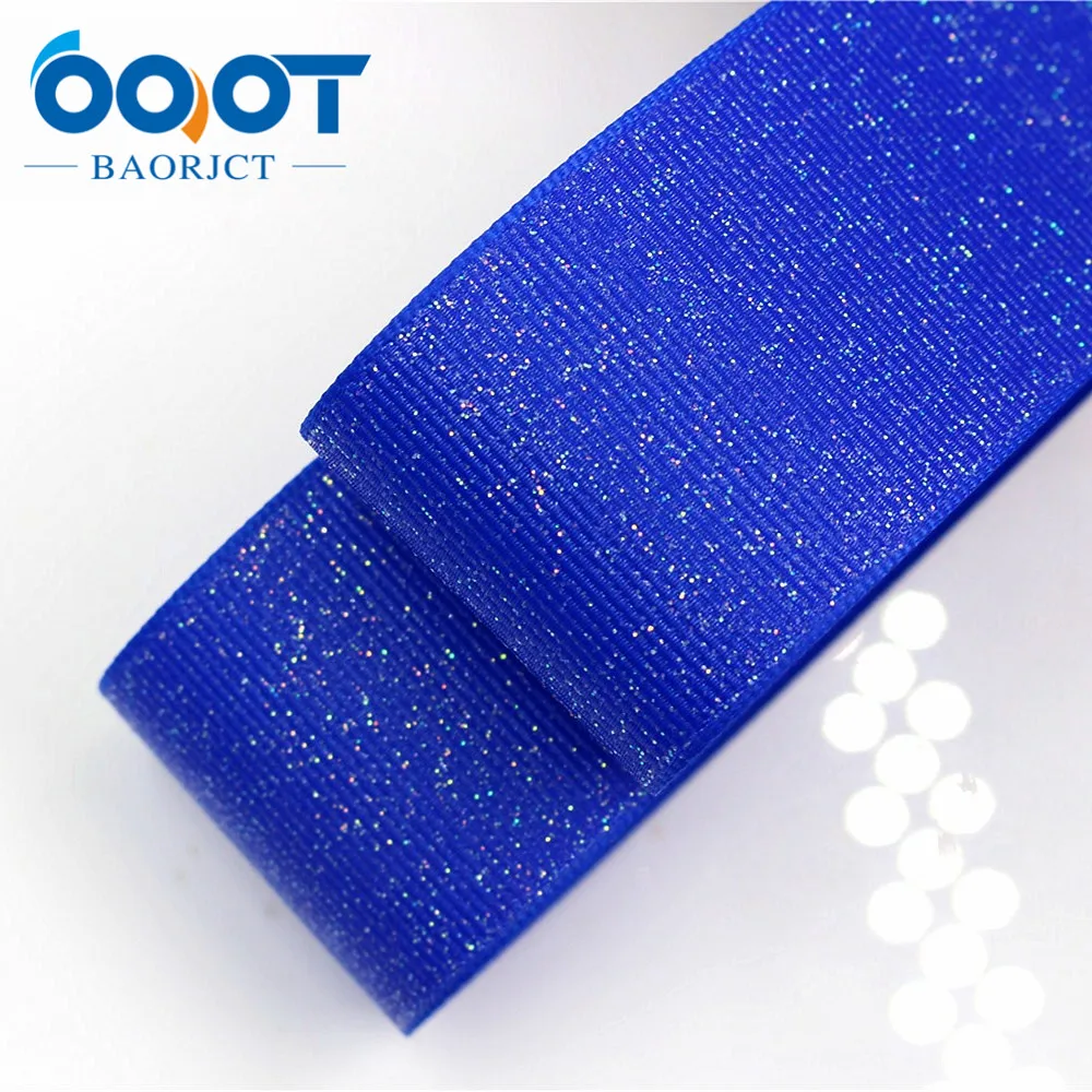 OOOT BAORJCT 38mm 10yard/lot Solid color Ribbons Thermal transfer Printed grosgrain Wedding Accessories DIY handmade material