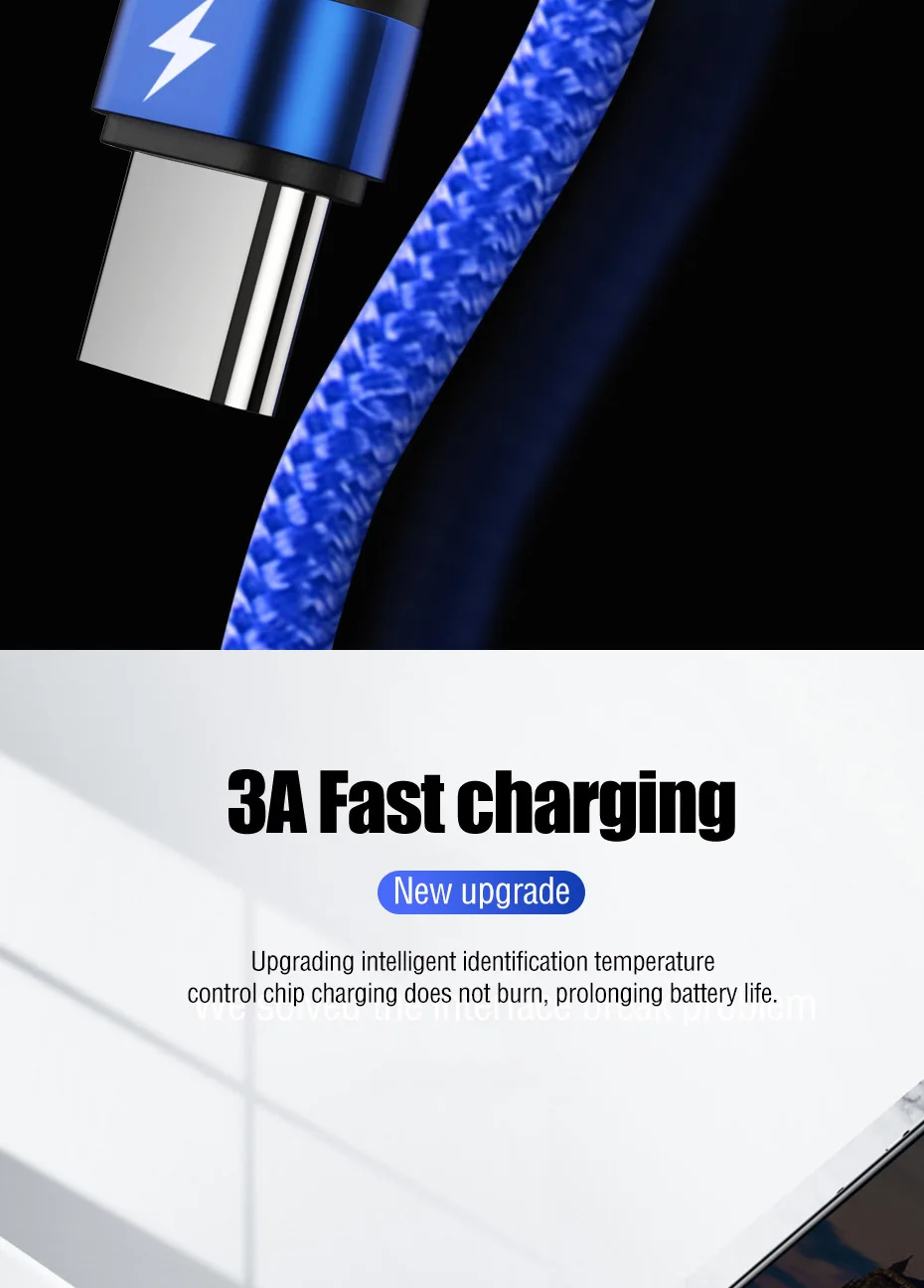 ZNP usb type-C кабель для samsung S10 S9 S8 A50 Xiaomi Redmi Note 7 Быстрая зарядка USB-C зарядное устройство для мобильного телефона USBC type-C кабель