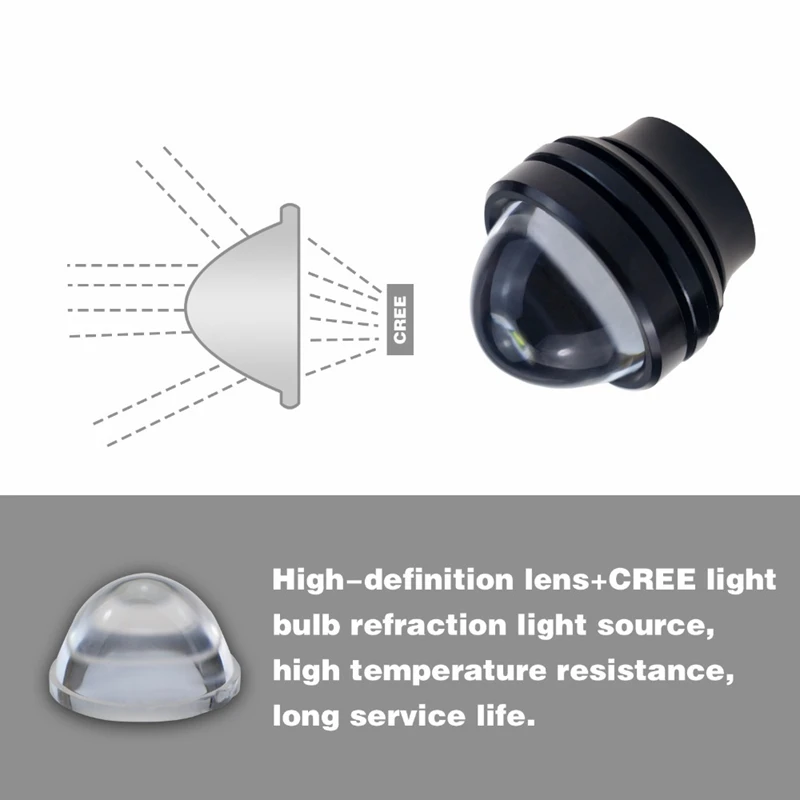 2 автомобиля объектив противотуманный глаз лампа Модифицированная рыба противотуманная лампа Орлиный глаз+ дневной беговой светильник s Led Автомобильный Винт водонепроницаемый светильник источник