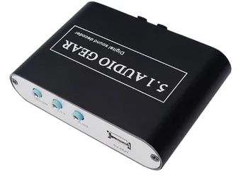 

DHL free, 3pcs. New 5.1 AC3 DTS HD Audio Decoder Digital Sound Decoder Optical SPDIF Coaxial to 6RCA.high quality.5.1 AUDIO GEAR
