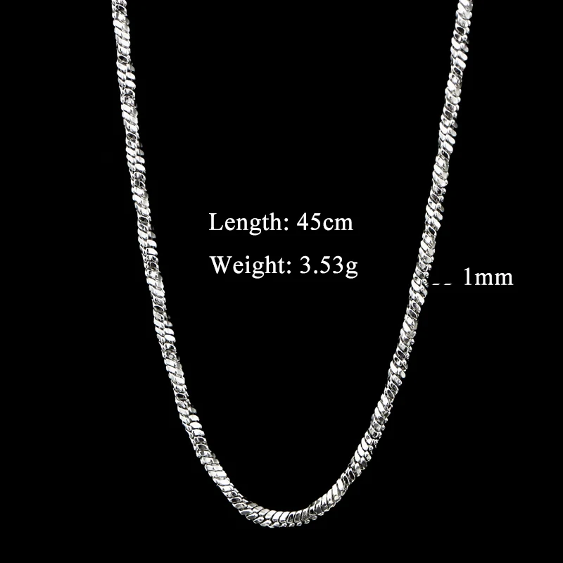 CHUKUI Mens Necklace Silver Chain Stainless Steel Round Box Link Wholesale Jewelry Gift 3mm 20 Inch  (15)