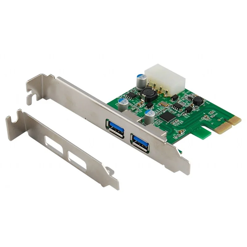 2 Порты и разъёмы USB 3 0 PCI Express PCIe адаптер карты контроллера низкий профиль