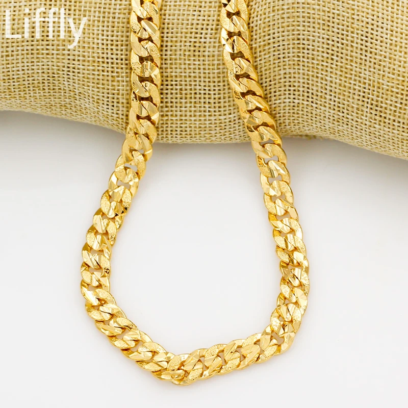 2018 Simple Fashion Hot New Design 24K Necklace European Men and Women Anniversary Fine Gift Jewelry Accessory Fine Jewelry