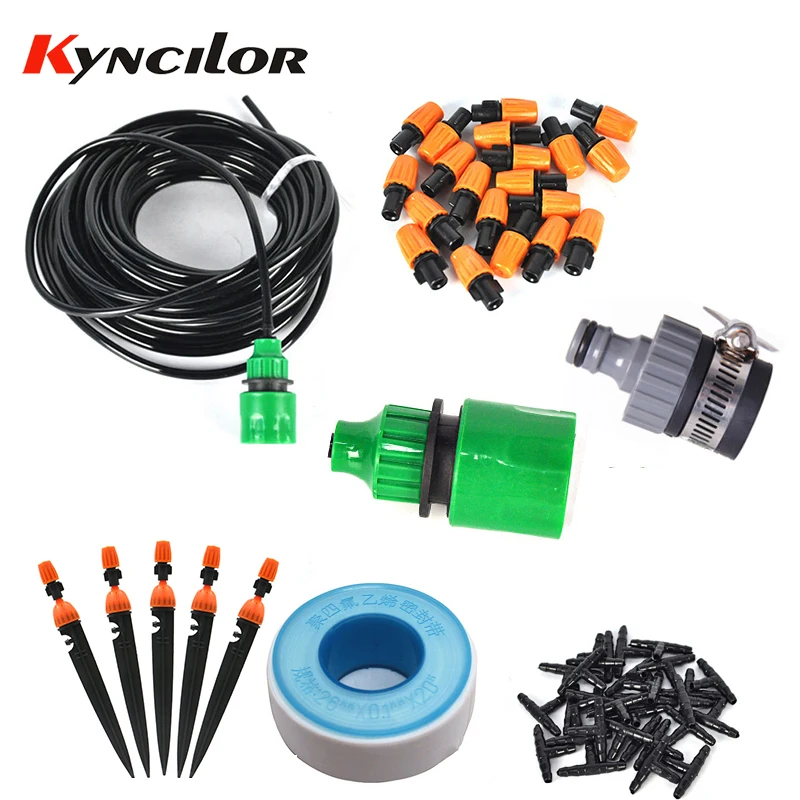 10m Automatic Micro Drip Irrigation System Garden Irrigation Spray Self Watering Kits with