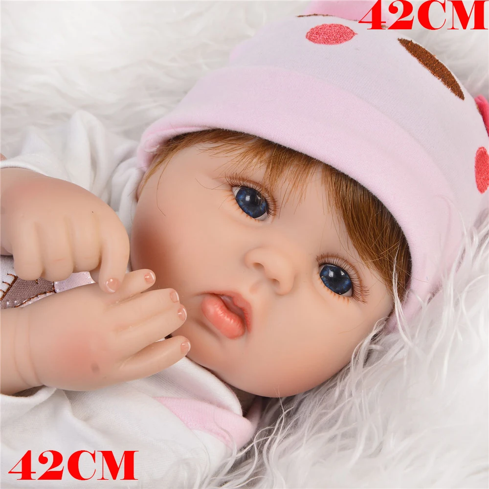 

Newborn girl baby dolls 18"42cm silicone reborn baby dolls toys gifts bebe alive reborn menina bonecas