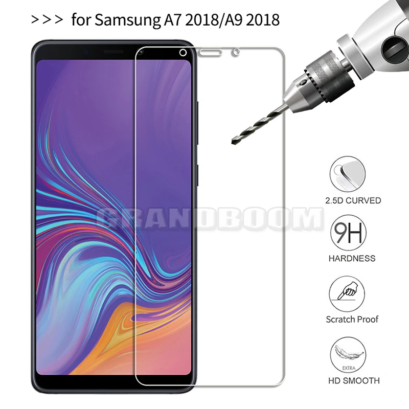 500 шт. 2.5D защитное Закаленное стекло-пленка для samsung Galaxy A90 A80 A70 A60 A50 A40 A40S A30 A20 A20E A10 закаленное Экран протектор