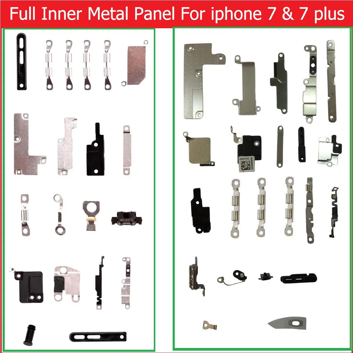 

Full body inner Small Metal iron parts For iPhone 7 & 7 plus Small holder bracket shield plate set kit phone replacement parts