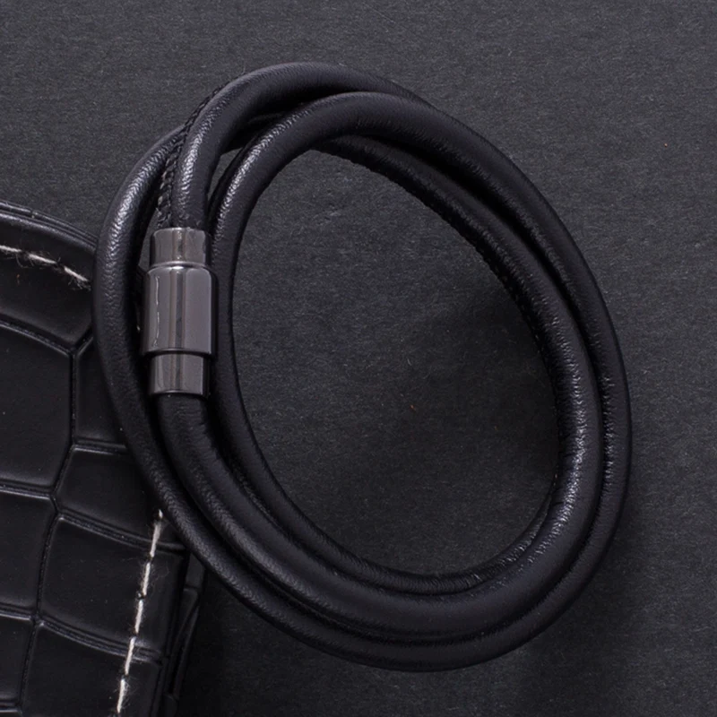 

Fashion Braided Wrap Leather Bracelets for Men Women Vintage Charm Bracelet Magnetic Clasp Wristbands Bracelet Gifts PW737