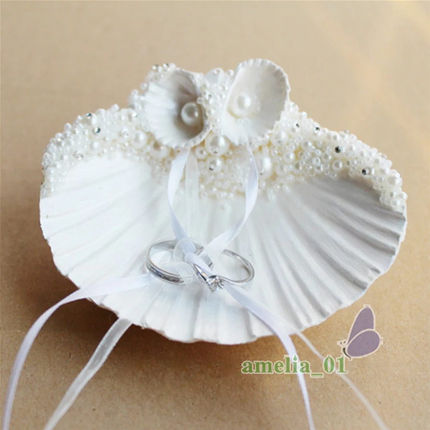 top quality marine theme diy water diamond ring pillow wedding ring holder romantic wedding ring pillow - Wedding Ring Holder top quality marine theme diy water diamond ring pillow wedding ring holder romantic wedding ring pillow - Wedding Ring Holder