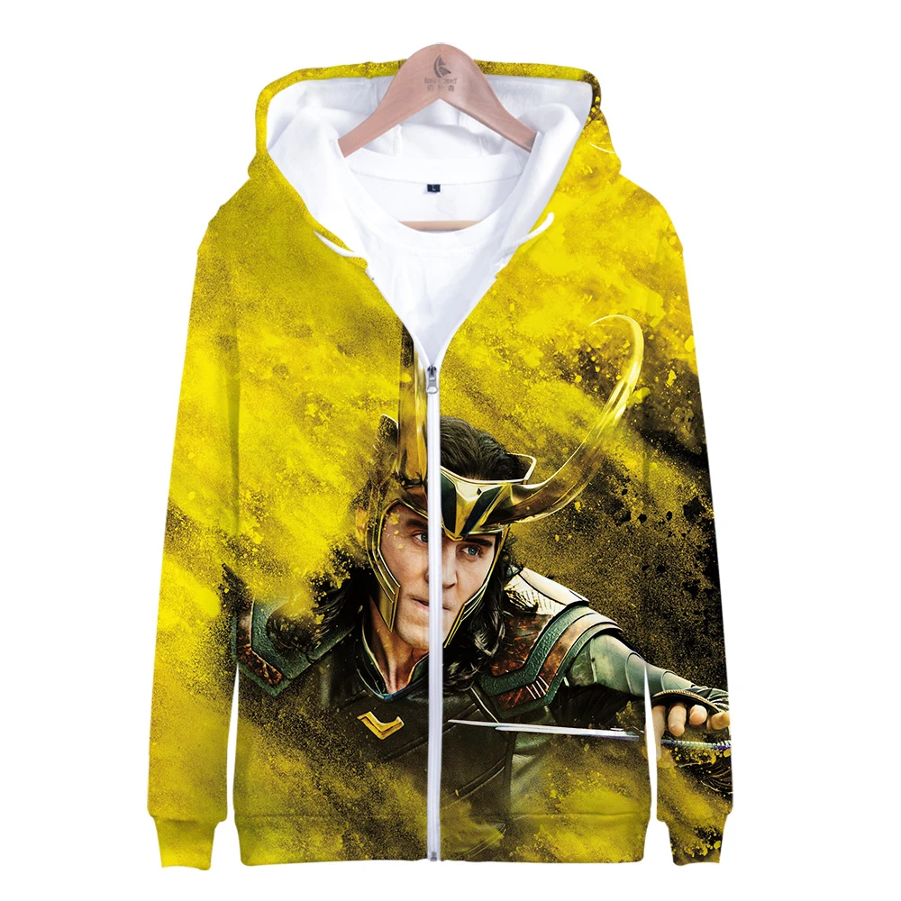 Толстовки на молнии LOKI Fans толстовки с 3d принтом Kawaii хит продаж уличная одежда в