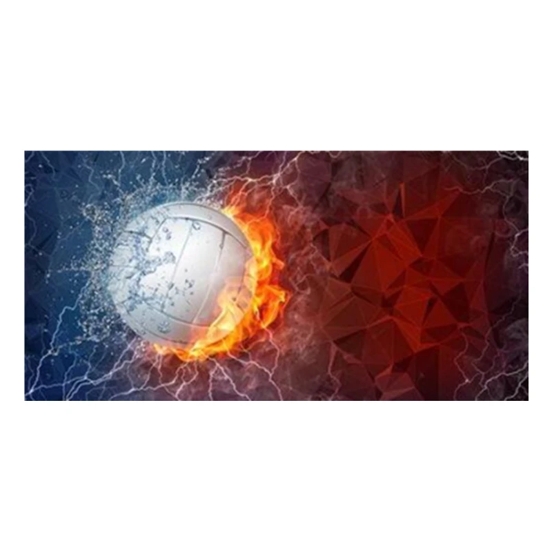 Мужское пляжное полотенце Fire Ice для баскетбола Пляжное и дорожное ванной комнаты