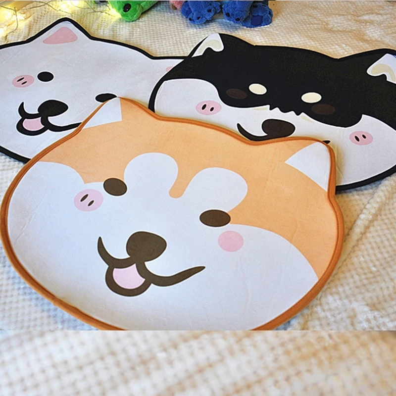 

55x40 Cm Cartoon Shiba Inu Carpet Dog Sleeping Mat Living Room Mat Toy For Bedroom