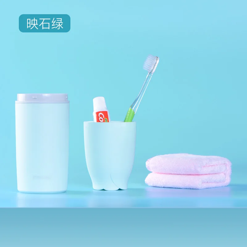 

Toothbrush toothpaste towel set Creative Wash Cups for Travel Portable Mouthwash set 2018 new fashion style