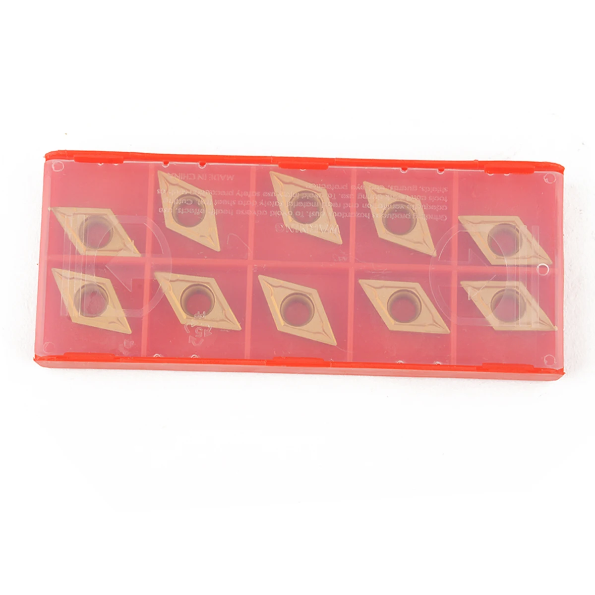 10pcs DCMT11T304-HM YBC251 Carbide Inserts Hard Steel Blades Golden Cutter for Lathe Tool Turning Holder Borinf Bar