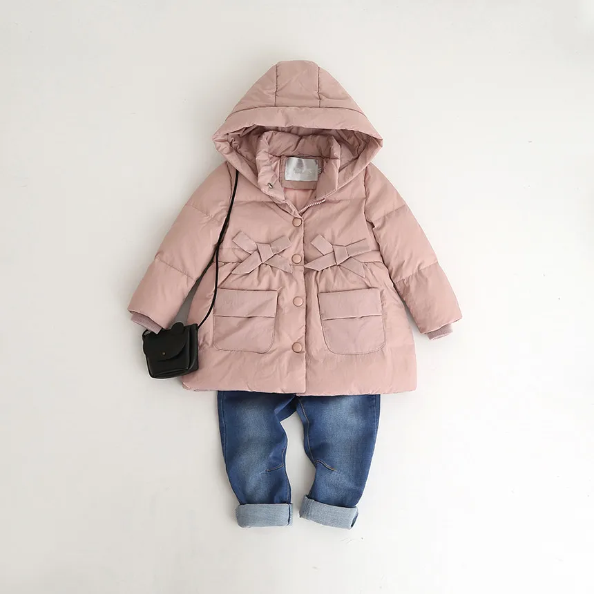 

95% white Down Jacket For Girls Jackets winter Baby outerwear Hooded Worm Girl coat baby outfit children boutiques clothing