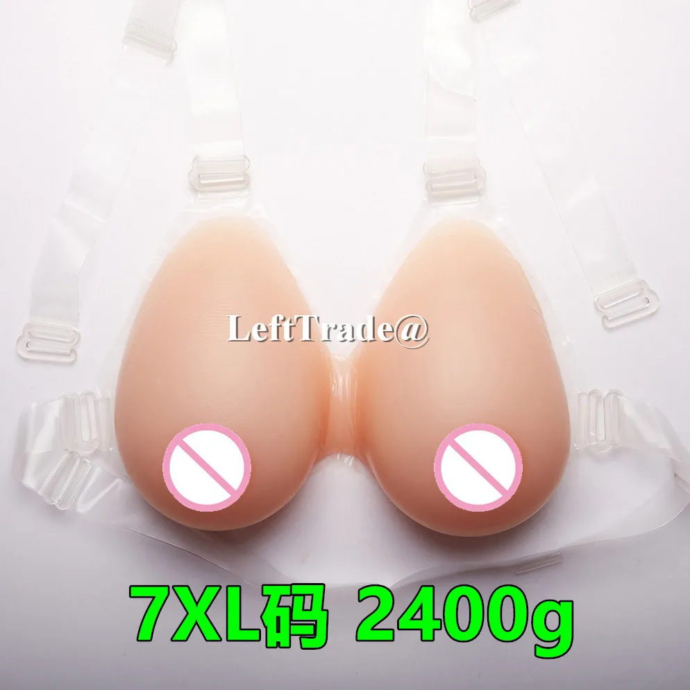ФОТО 2400g G cup large breast forms silicone fake false breast for drag queen 