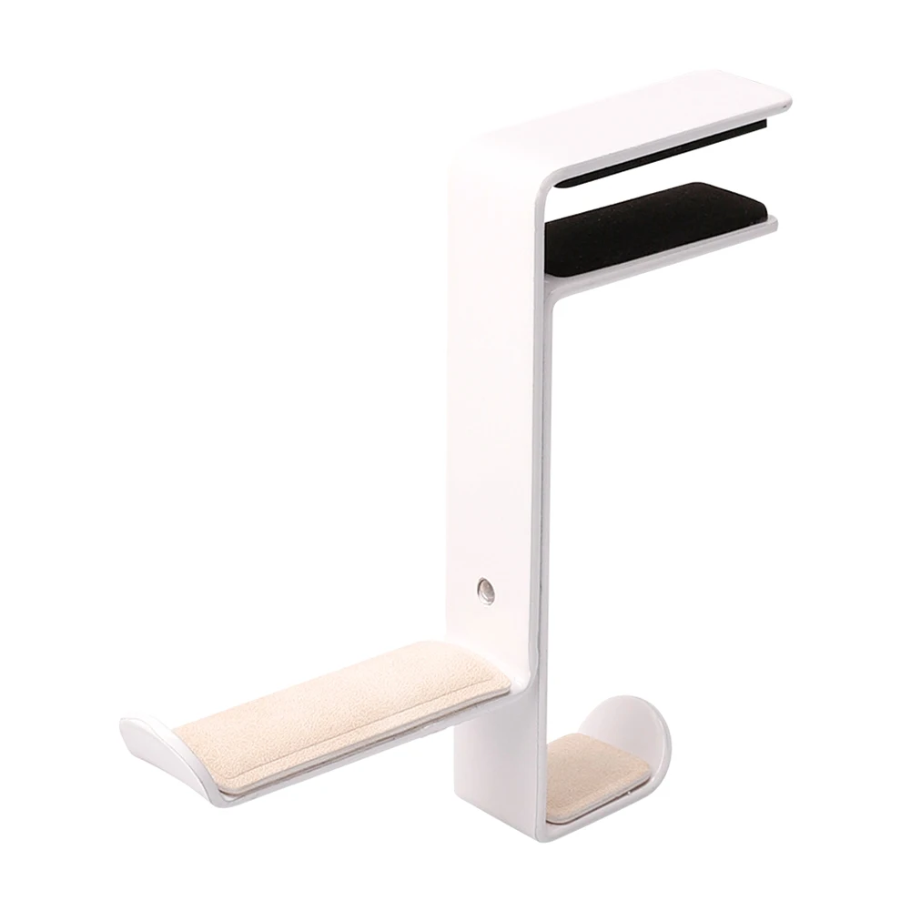 

Non Slip Hanger Headphone Holder Universal Space Saving Desk Mount Stable Display Multipurpose Table Clamp Office Durable