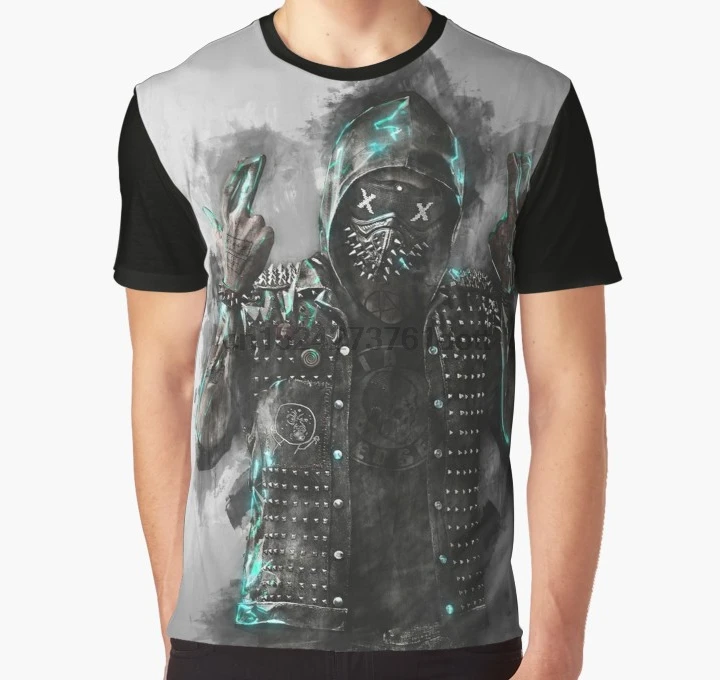 

All Over Print 3D Tshirt Men Funny T Shirt Watch dogs 2 Dedsec Full Print Big print Graphic T-Shirt