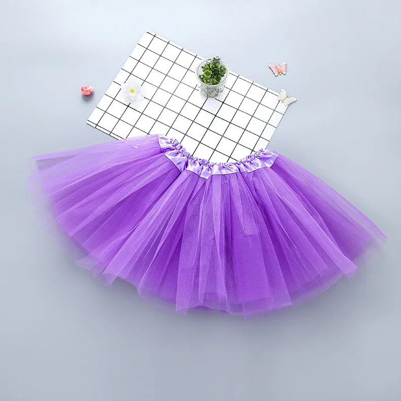 

New Baby Girls Tutu Skirts Kids Elastic Waist Pettiskirt Girl Princess Tulle Skirt Colorful Ball Gown Skirts Children Clothing