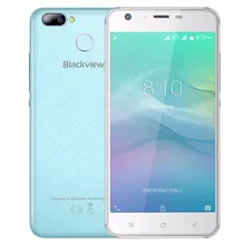 Blackview A7 Pro 4G Mobile Phone 5.0″ HD Android 7.0 MTK6737 Quad Core 2GB RAM 16GB ROM 8MP Dual Cameras Fingerprint Smartphone