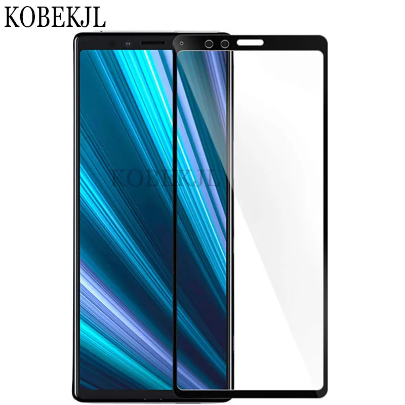 Защитное стекло для Sony Xperia 1 закаленное Xperia1 J8110 J8170 J9110 с полным покрытием защитная