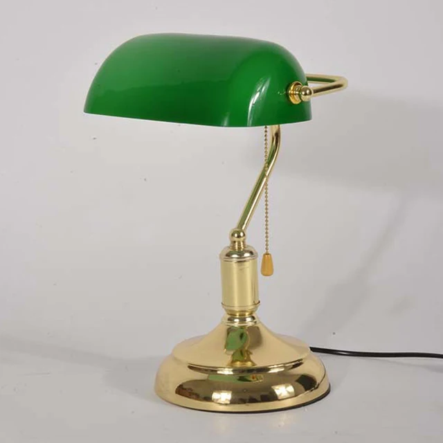 Chinese Style Retro Table Lamp With Pull Chain Switch Gl Chinese Style Retro Table Lamp With Pull Chain Switch Gl Lampshade Metal Base Bedroom Bedside