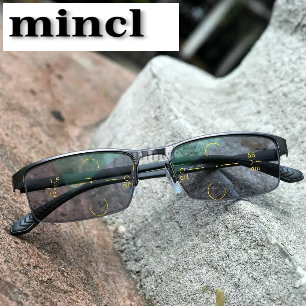 

Progressive Multifocal glasses Transition Sunglasses Photochromic Reading Glasses Men Points for Reader Near Far sight NX