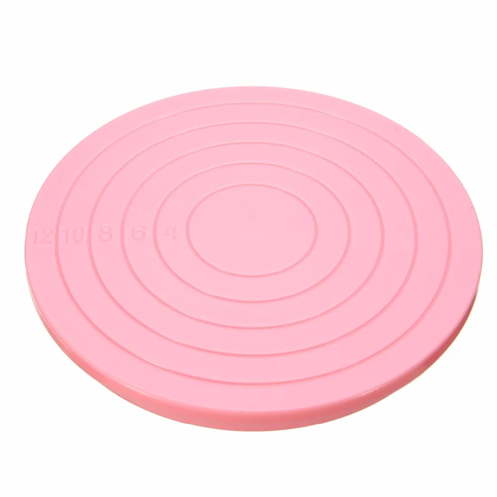 

14 Inches Cake Rotating Plate Plastic Cake Turntable Baking Tool Decorating Revolving Plates Cake Supplies Mayitr