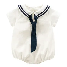 2016 New Fashion Baby Girls Rompers Covered Button Cotton Short Baby Clothes Solid Summer Style Romper