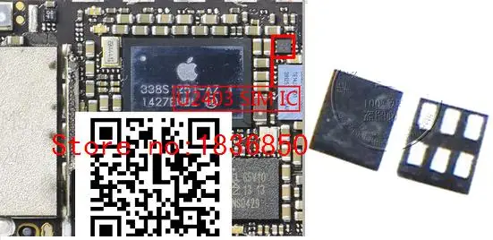 original new For iPhone 6 6G U2403 SIM card slot IC card