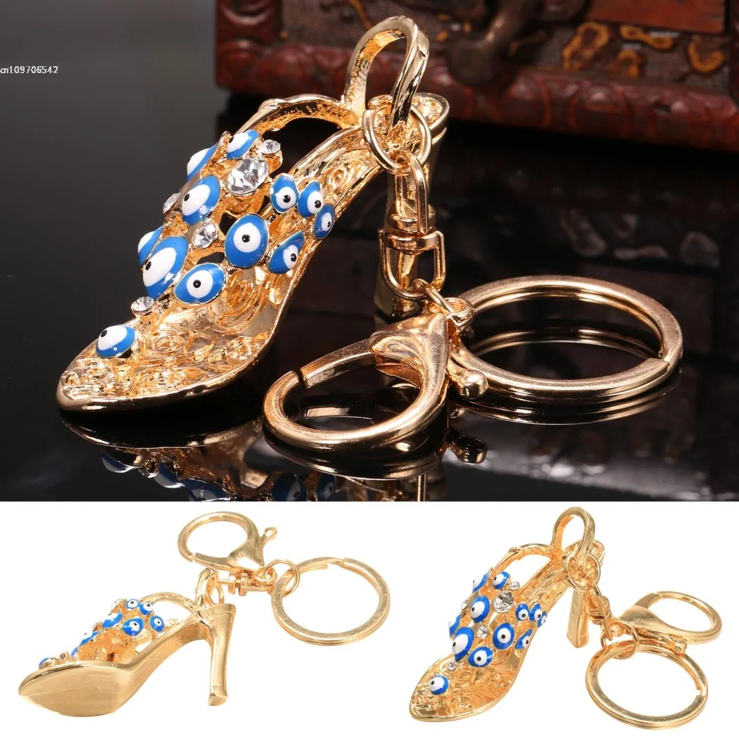 Fashion High Heel Pandent Keychain Rhinestone Key Rings with Trigger Clip Decor | Украшения и аксессуары