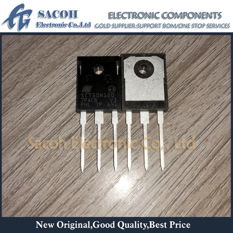 

New Original 1PCS SCT50N120 50N120 TO247 65A1200V 59Mohm Silicon Carbide Power MOSFET Transistor Consumer Electronics Components