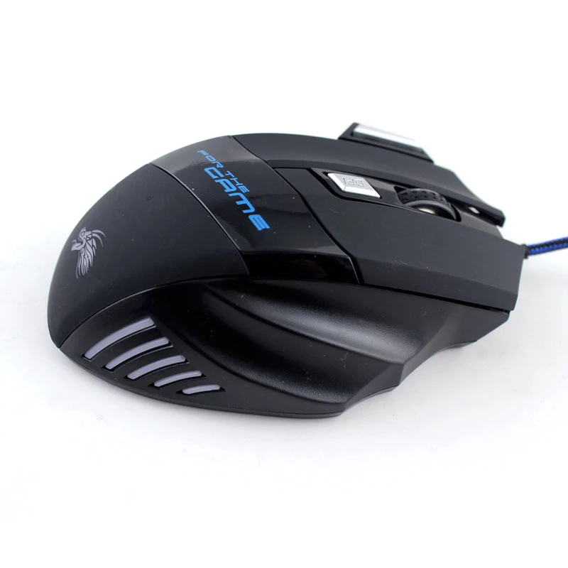For PC Mac Laptop Game for LOL Dota Mouse 5500DPI LED Optical USB Wired Gaming Mouse 7 Buttons Gamer Computer Mice