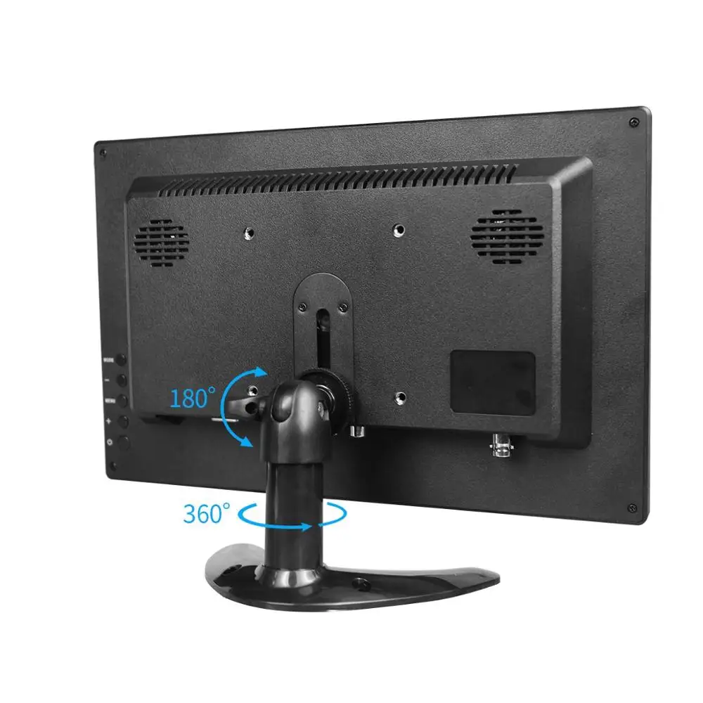  10.1 Inch 1280x800 LCD Touch Mini Computer Display LED Screen 2Channel Video Input Security Monitor